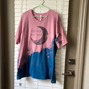 Stay wild moon child tie dye tshirt